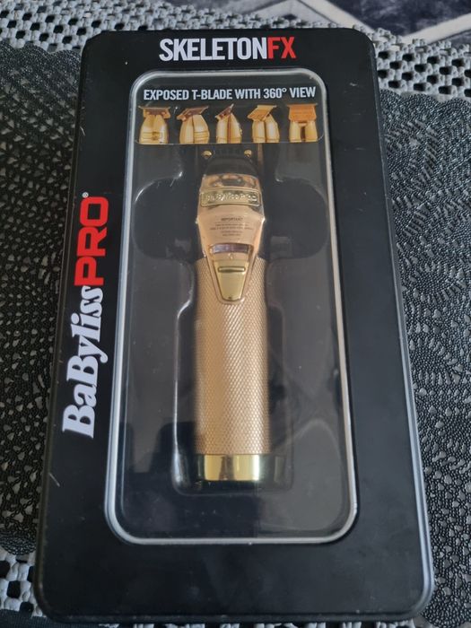 BaByliss PRO Gold Clipper & BaByliss PRO Skeleton FX 360 gold