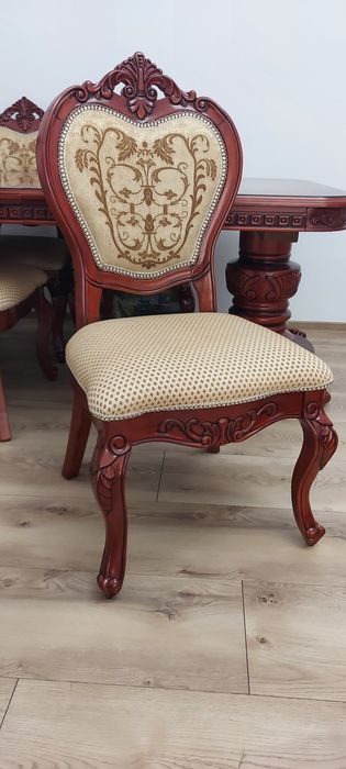 Set masa, scaune regal rc  lemn masiv