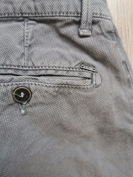 Pantaloni bărbătești LIU JO Uomo, mărimea 44, gri, fabricați în Italia