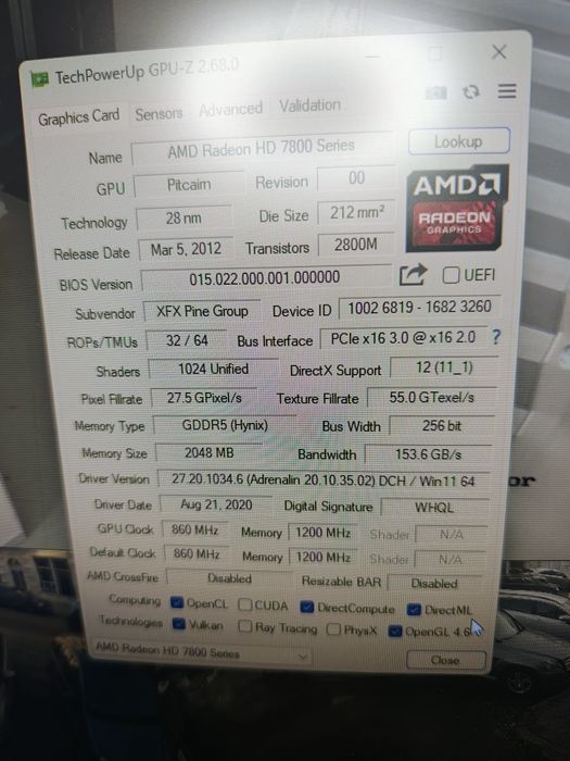 Видео карта XFR R7800