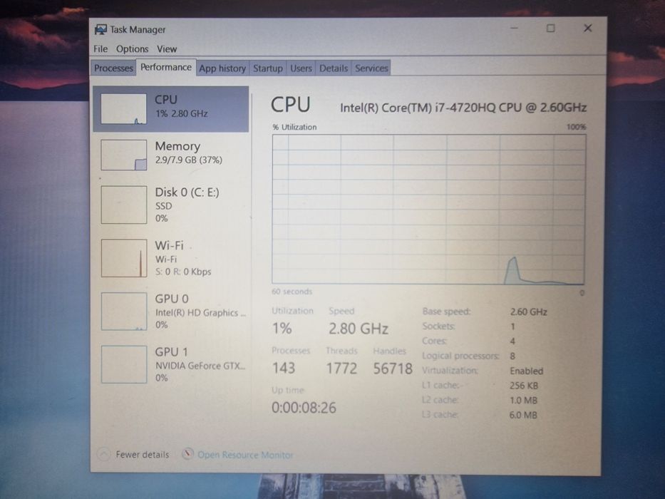 ASUS F550J Gaming | i7-4720HQ | GTX 950M 4GB | SSD 240GB | Baterie nouă
