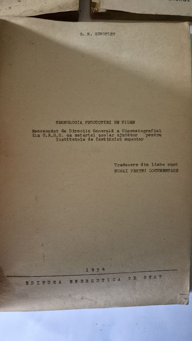Lot carti vechi Cinematografie Filme anii 50