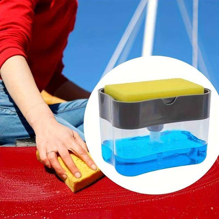 Дозатор за веро с поставка за гъба