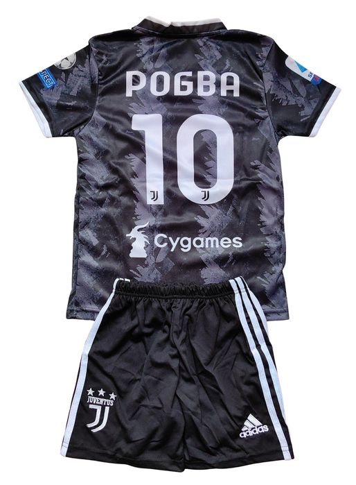Ретро детски футболен екип Ювентус Погба комплект Juve тениска Pogba