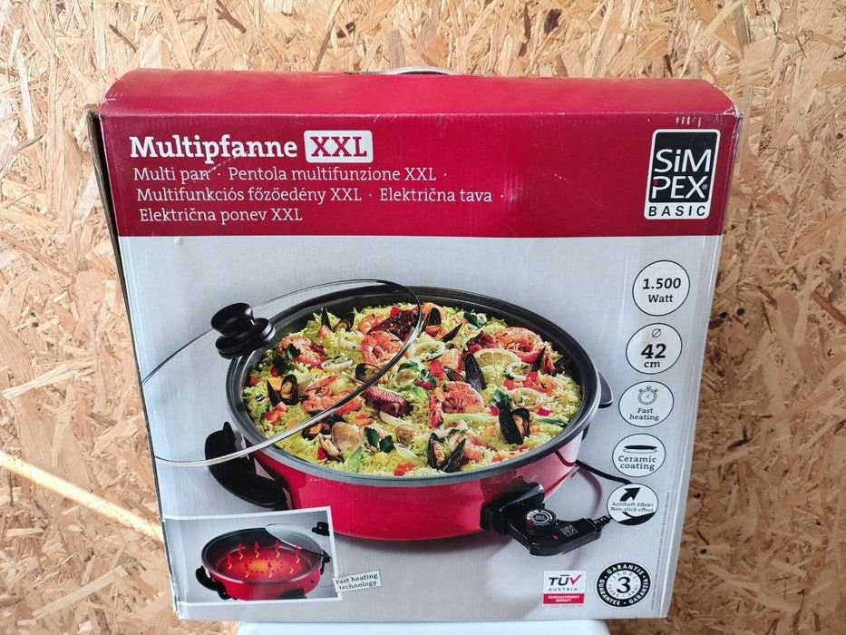 Електрически тава с капак Simpex Basic XXL Partypfanne