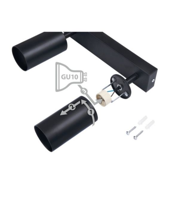 Lustra, spot led aluminiu, nou