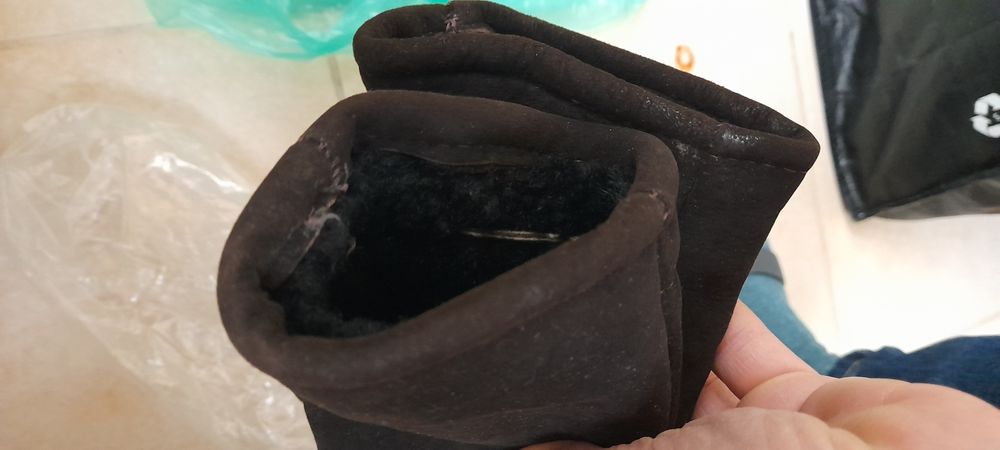 Ръкавици естествена кожа и платнени