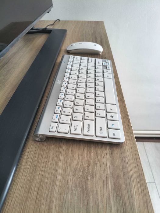 KIT tastatura slim+mouse wireless alb