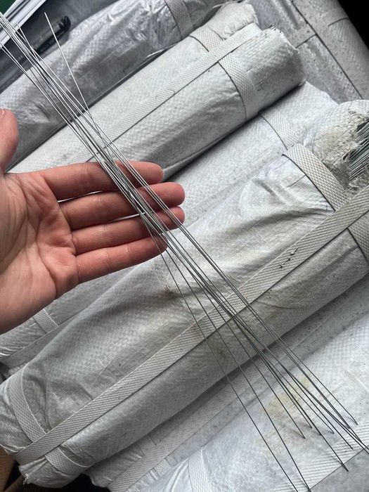 to‘g‘rilangan va kesilgan ruxlangan (otsinkovkali) po‘lat simlar