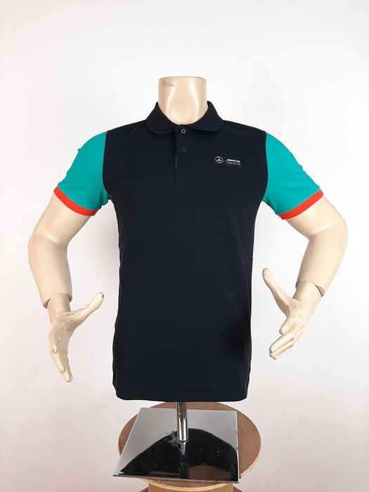 Mercedes-AMG Petronas - Оригинална мъжка тениска с яка размер S