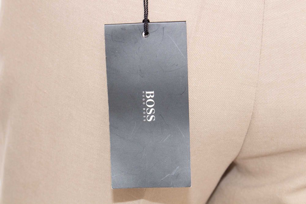 Hugo Boss оригинален дамски панталон бежов лен и памук flare 36 S нов