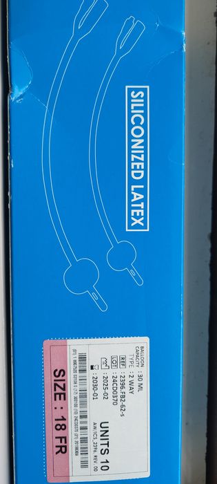 Sonde urinale Foley cu 2 cai(cateter urinal) nr. 18