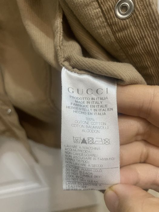 Вельветовая рубашка от gucci оригинал