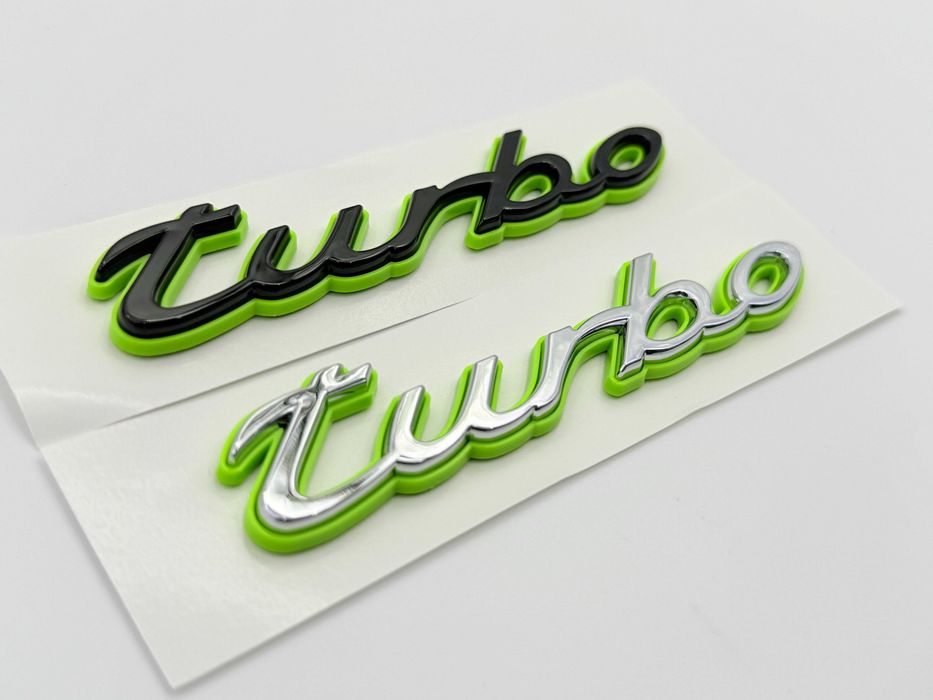 Emblema Compatibila PORSCHE Turbo bicolor