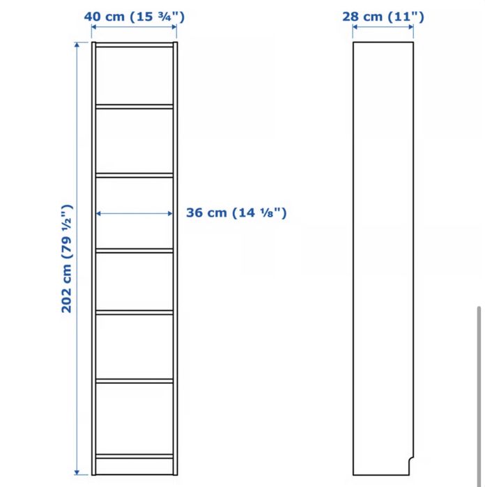 Biblioteca Ikea - 3 corpuri Billy + 2 corpuri Besta