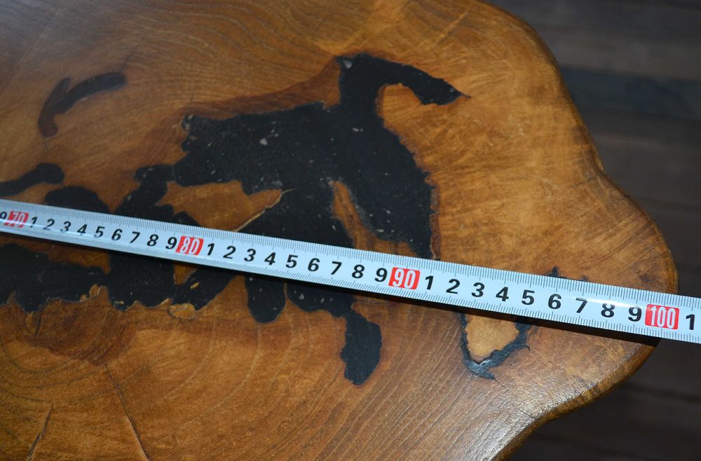 Дървена МАСА масив, Ясен, с естествен ръб