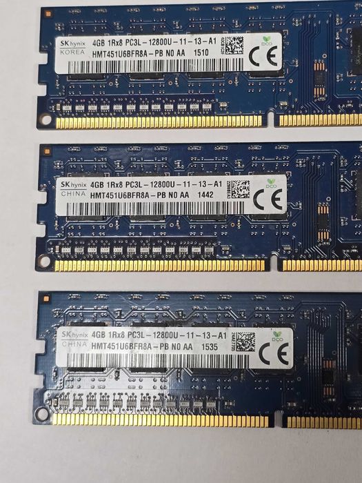Memorie RAM desktop SK hynix 4GB DDR3L 1600MHz HMT451U6BFR8A-PB