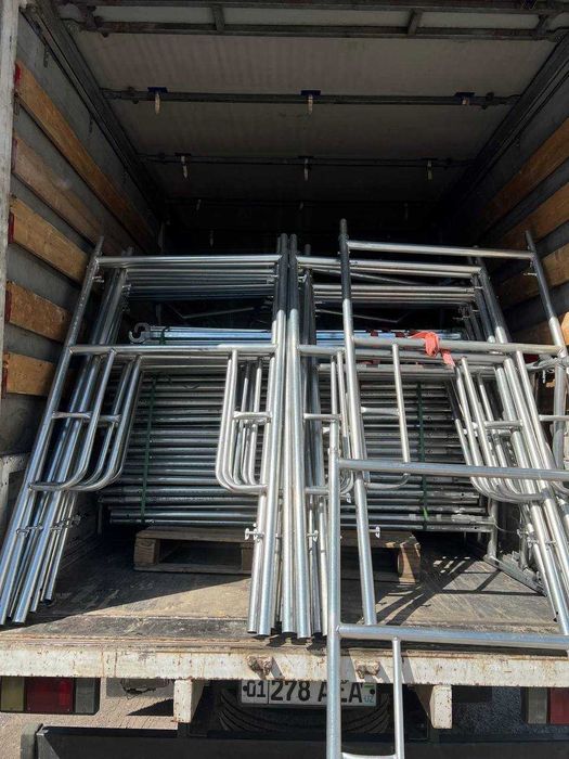 Строительные леса оцинкованные, усиленная труба 40мм, 2.5мм, Китай