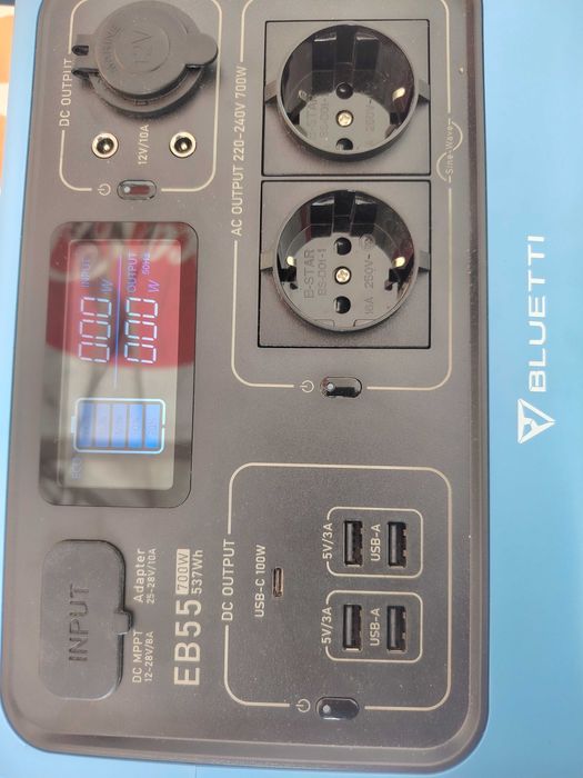 BLUETTI PowerOak EB55 Преносима електростанция | 700W 537Wh