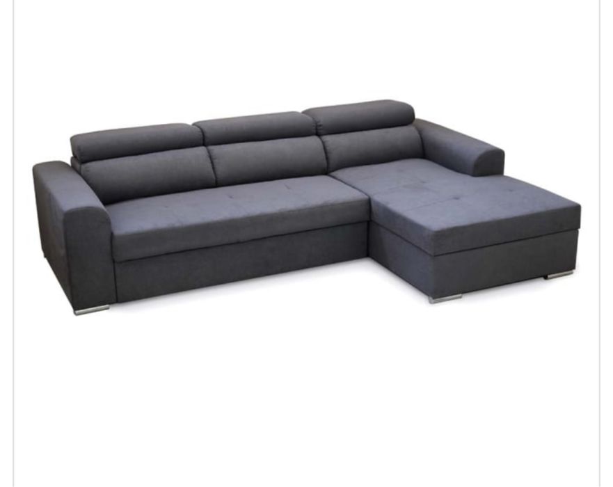 Диван с Функция за Сън, Ракла и Подвижни Възглавници 270/172/94 СМ