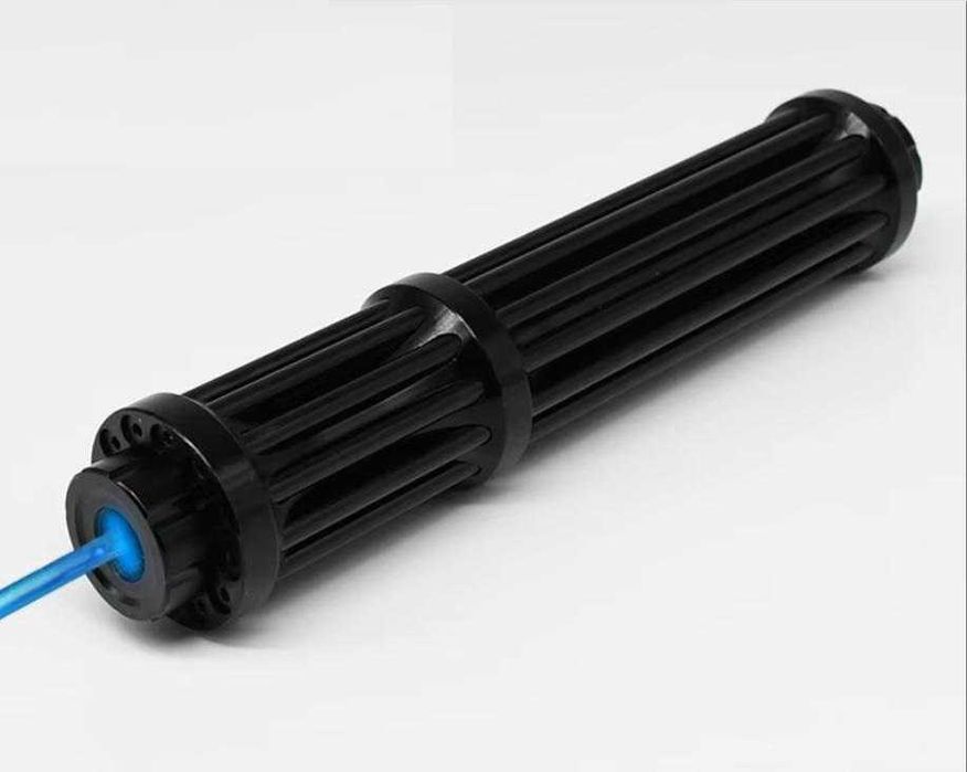 Най-Мощен Син Лазер Запалка Пали Клечка ГориБалон 50000mW 2х18650 21СМ