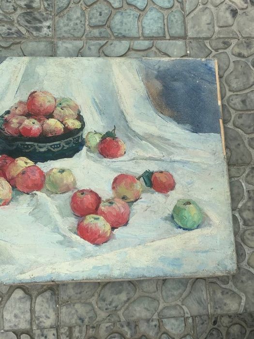 Картина холст масло художник не известен 3 шт