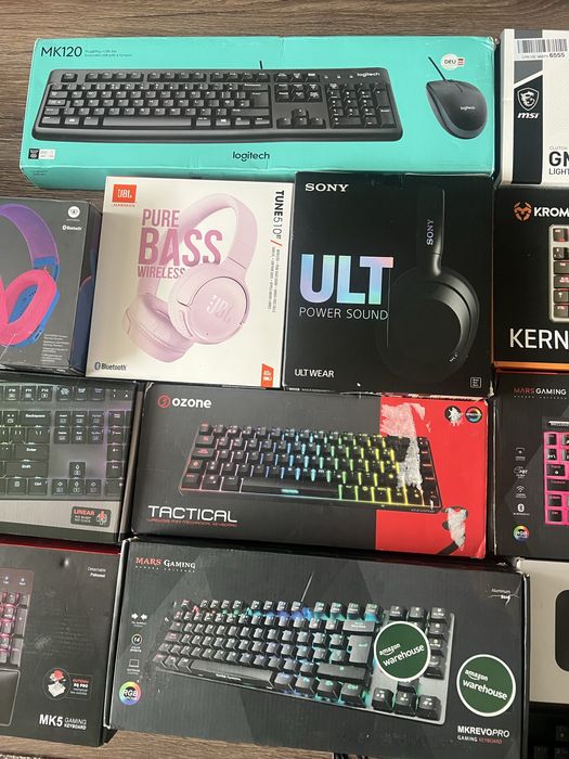 Клавиатури, мишки, слушалки