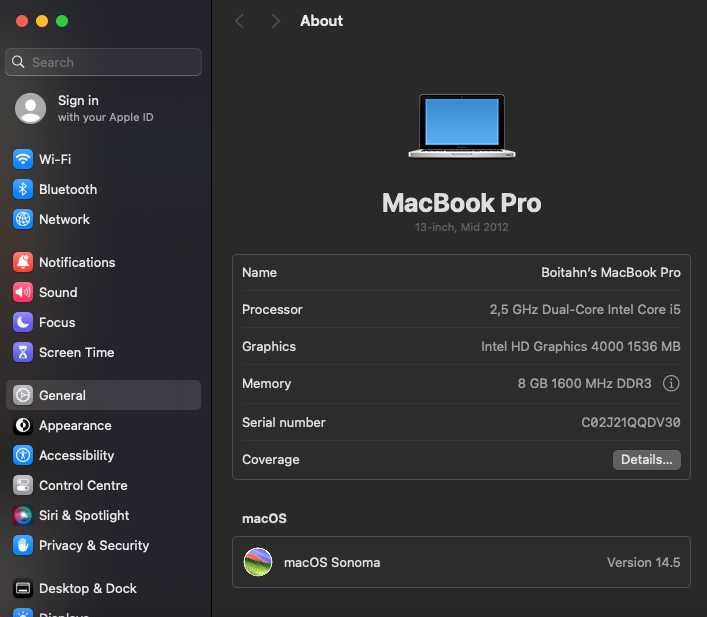 Vand MacBook Pro 13-inch (Mid 2012) – în stare foarte bună