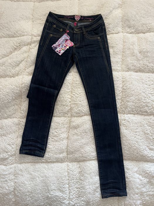 Скини джинси тъмносини