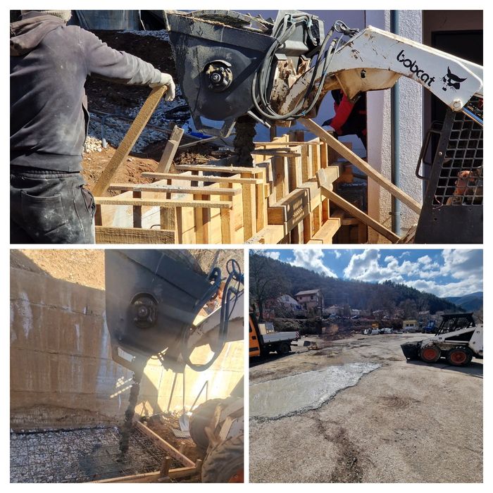 Изкопни дейности, услуги с кран, инертни материали и бетон - трудни ме