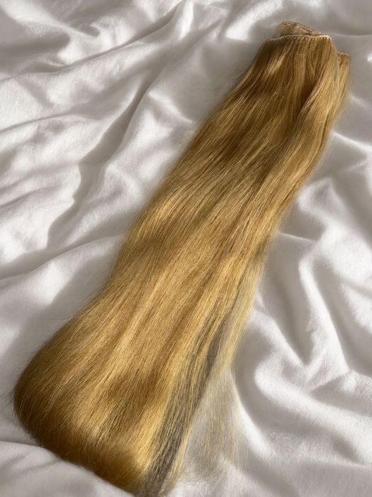 Натурална руса коса – 70 см, 200 г