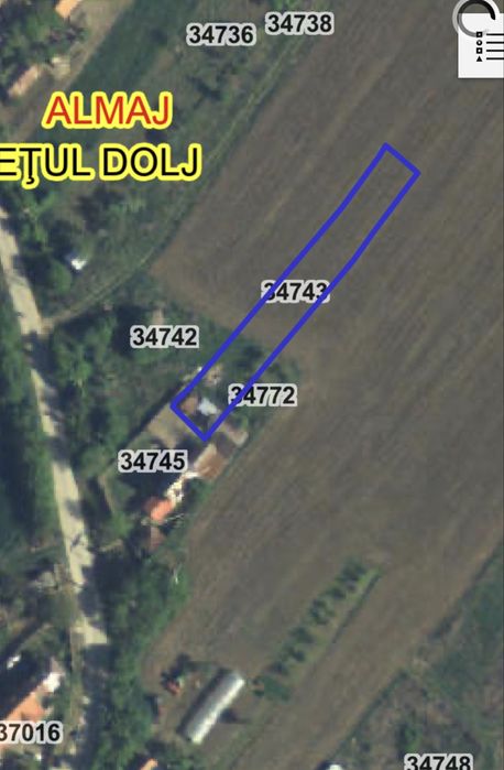 Teren Almaj/ Mosneni 1350 mp toate utilitatile