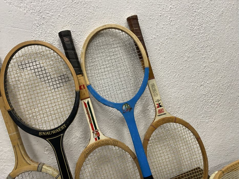 Голяма колекция на ретро тенис ракети дървена ренис ракета