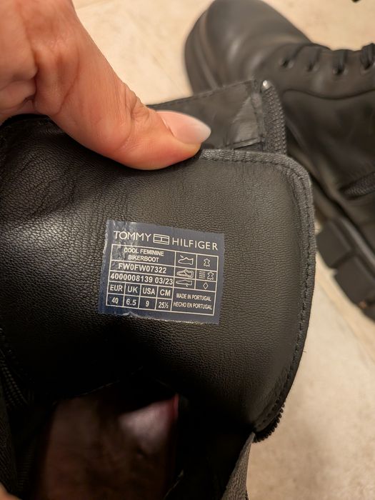 Дамски боти Tommy Hilfiger естествена кожа