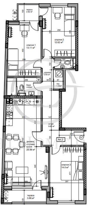 Продава се Четиристаен апартамент в Пловдив, Център - 135 кв.м за 943 €/кв.м - Снимка #1