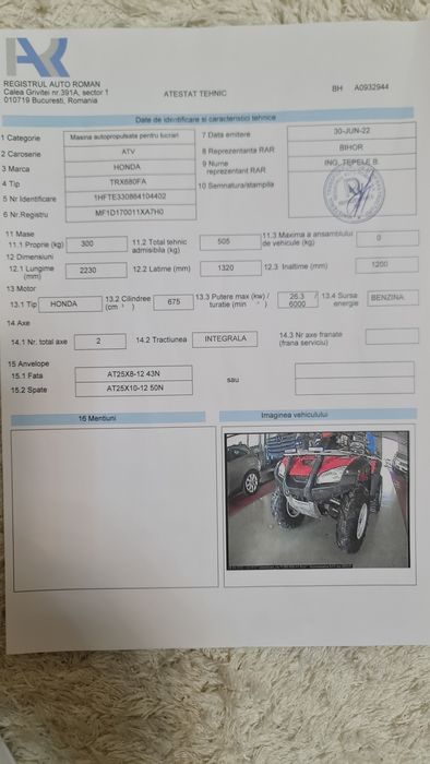 Atv Honda Trx 680 Rincon