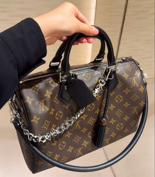 Louis Vuitton Speedy Soft 30 Dark Bag