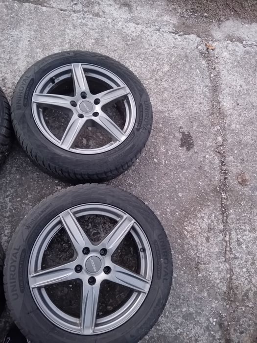 Лята джантаз 17ка DEZENT ET 40 7J с зимни гуми Toyota Mazda,Nissan kia