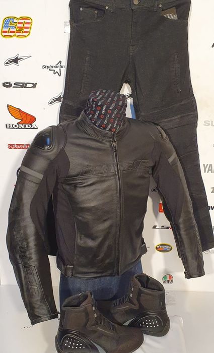 Costum moto din două piese