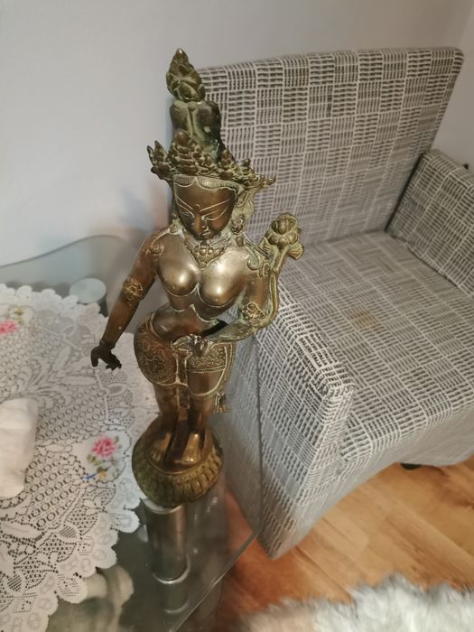 Statueta  veche din bronz