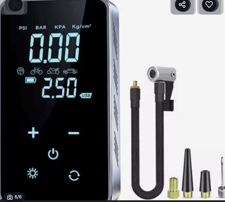 Mini compresor auto/moto wireless portabil .