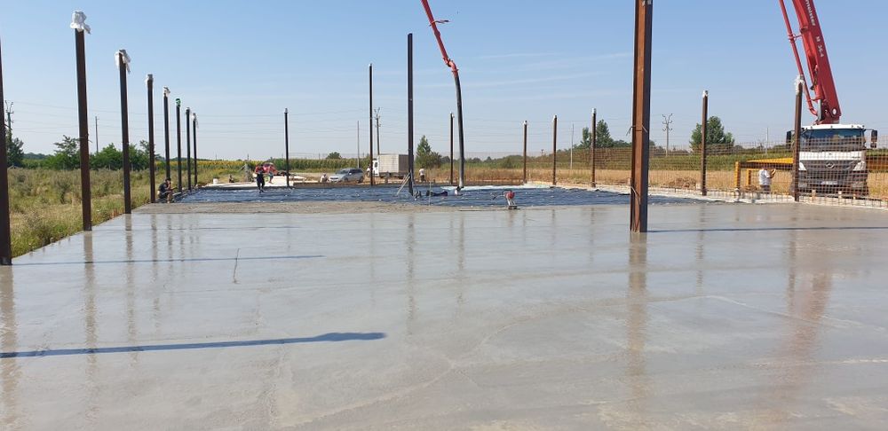 Turnari Beton Finisat cu Elicopter si cuart, platforme beton, Periat