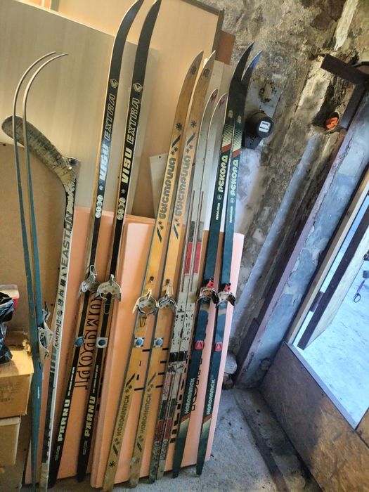 Лыжи беговые деревянные