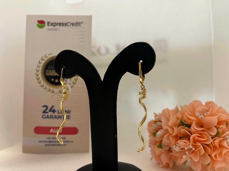 Cercei Aur 14k 2.87g (AG16 Moldova b33089.2)-Garantie 2 ani!