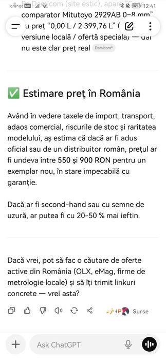 Ceas comparator Mitutoyo corporation made în japan ediție limitata