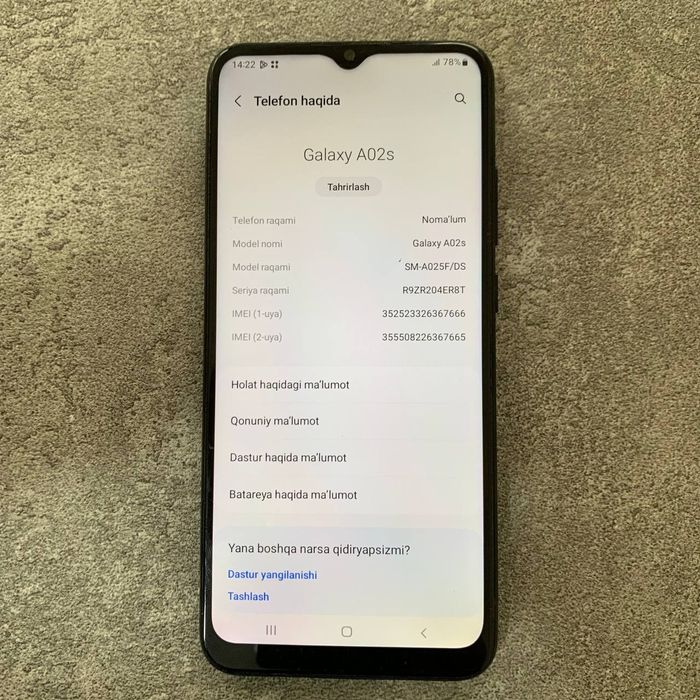 Samsung Galaxy A02s ideal