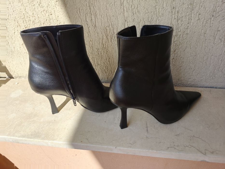 Боти черни еко кожа -NEW YORKE,37- EU, 6.5-US/CAмер