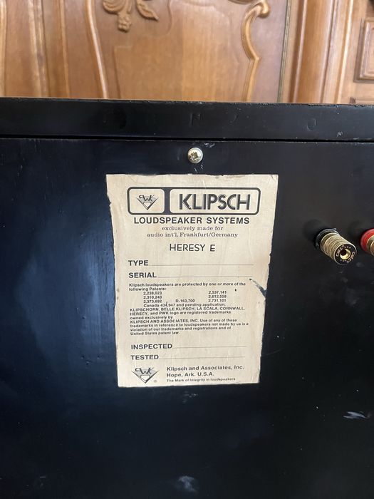 Klipsch Heresy Е