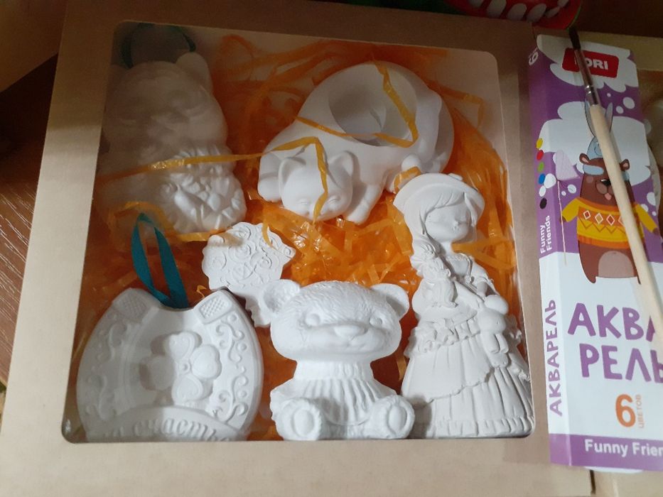 Наборы для творчества из гипса мальчикам и девочкам