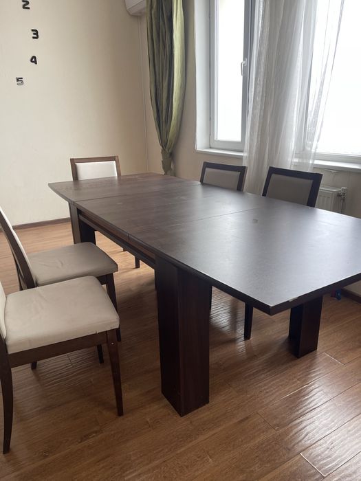 Комплект стол и 5 стульев